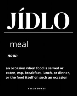 Today we’ll teach you one practical word that can come in handy in everyday conversation.. JÍDLO!🍛. Because who isn’t constantly hungry?🧐

#czechwords #learnczech #czechlanguage #jidlo