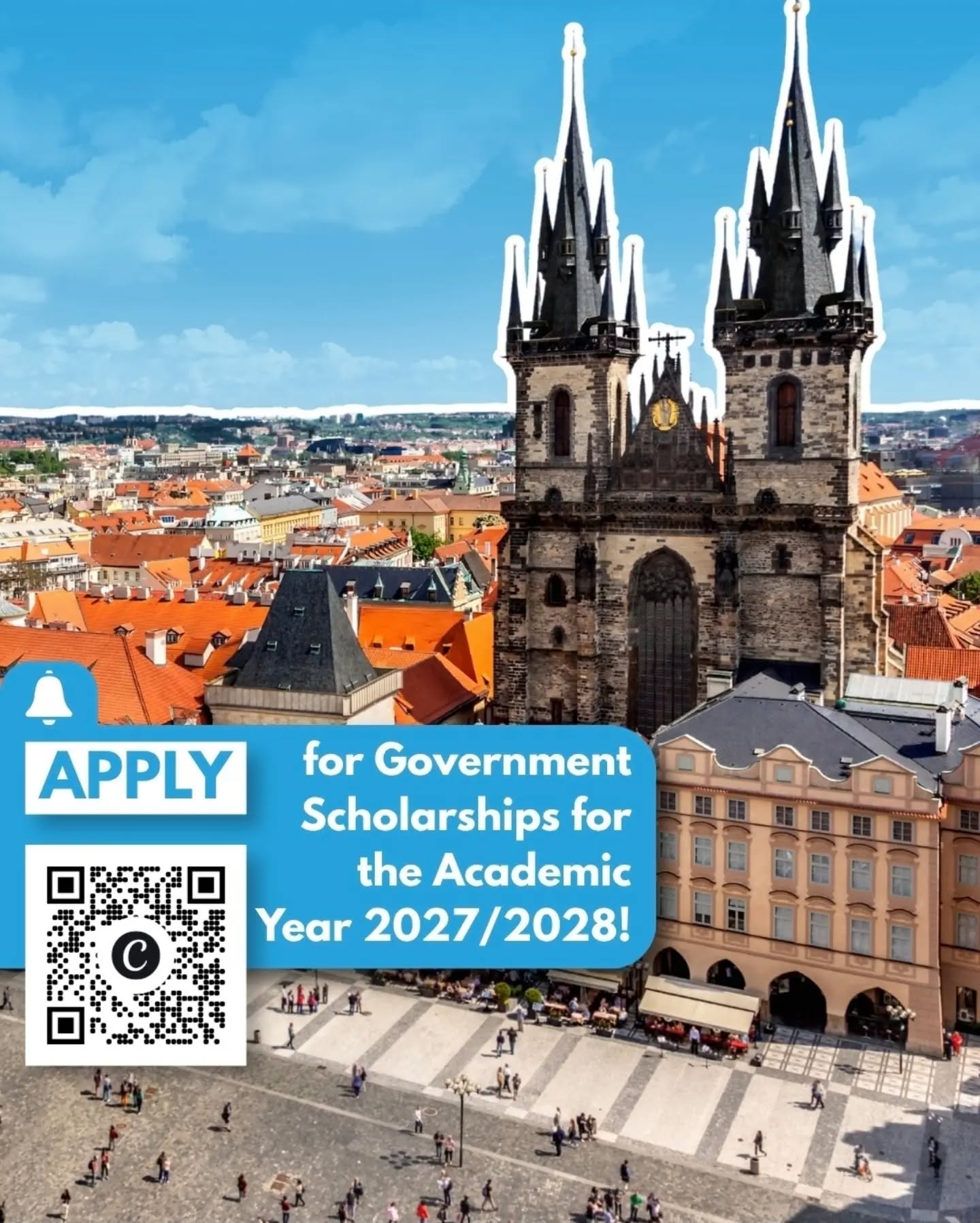 The Government Scholarships for the Academic Year 2027/28 have just been posted!📣

If you are a prospective Master student, you should check them out✉️

Find more info through the QR code, in our bio or visit admissions.vse.cz. 📄