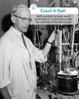 Czech it out! 🇨🇿 Did you know soft contact lenses were invented in Czechoslovakia in 1961 by chemist Otto Wichterle? 👁️

How much do you really know about contact lenses?
Take the quiz in our stories & find out!🔬

#czechitout #ottowichterle #contactlenses #czechinvention
