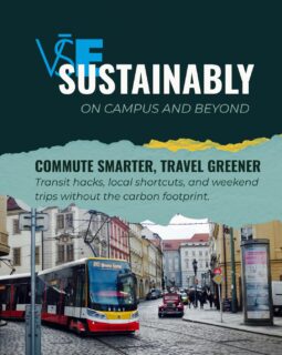 Think your Lítačka is just for taking the tram to class? 🚋🚲

Welcome back to VŠE Sustainably: On Campus & Beyond — your guide to low-waste, student-friendly life at VŠE and across Prague! 🌱

This week, we’re looking at getting around sustainably: swipe through for smarter ways to reach campus from the dorms, secret Lítačka inclusions like river ferries and urban trains, and low-carbon travel beyond the city.

💬 Drop your favorite Prague shortcut or scenic route in the comments!

🔖 Save this guide for your daily commute & share it with your flatmates!

#vseinternationalstudents #studyinprague #sustainableprague #studentlife #greentips
