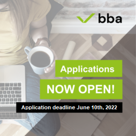 Apply for BBA programme until June 10, 2022